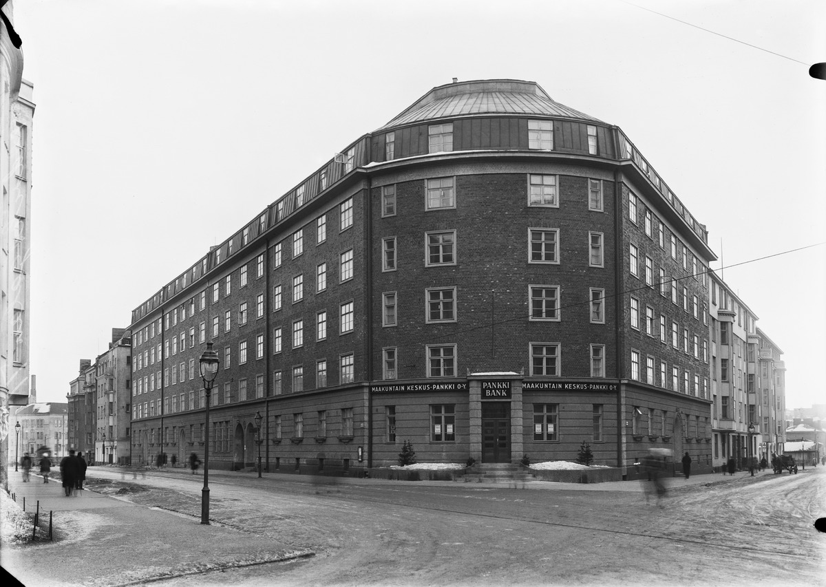 Arkadiankatu 12–14. Kuva: Eric Sundström 1920–1929. Helsingin kaupunginmuseo. Arkadiankatu 12–14.